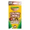 Crayola Colors Of The World Fine Line Washable Markers 24/Pk-Assorted Colors